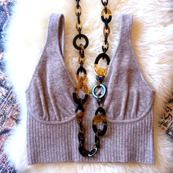 Turtoise Chunky Link Necklace - Picture 1 of 3